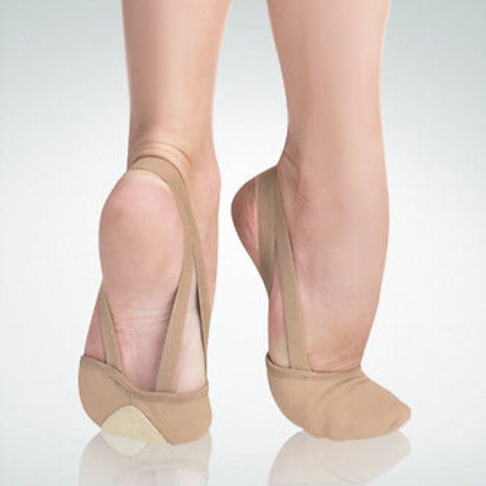 Angelo Luzio 620A Adult Size 3 Jazzy Tan TotalSTRETCH Canvas Pleated Half Sole